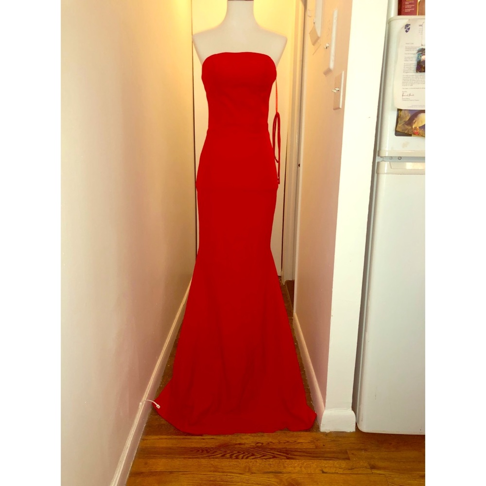 Red BHLDN Tess Gown Sz. 2